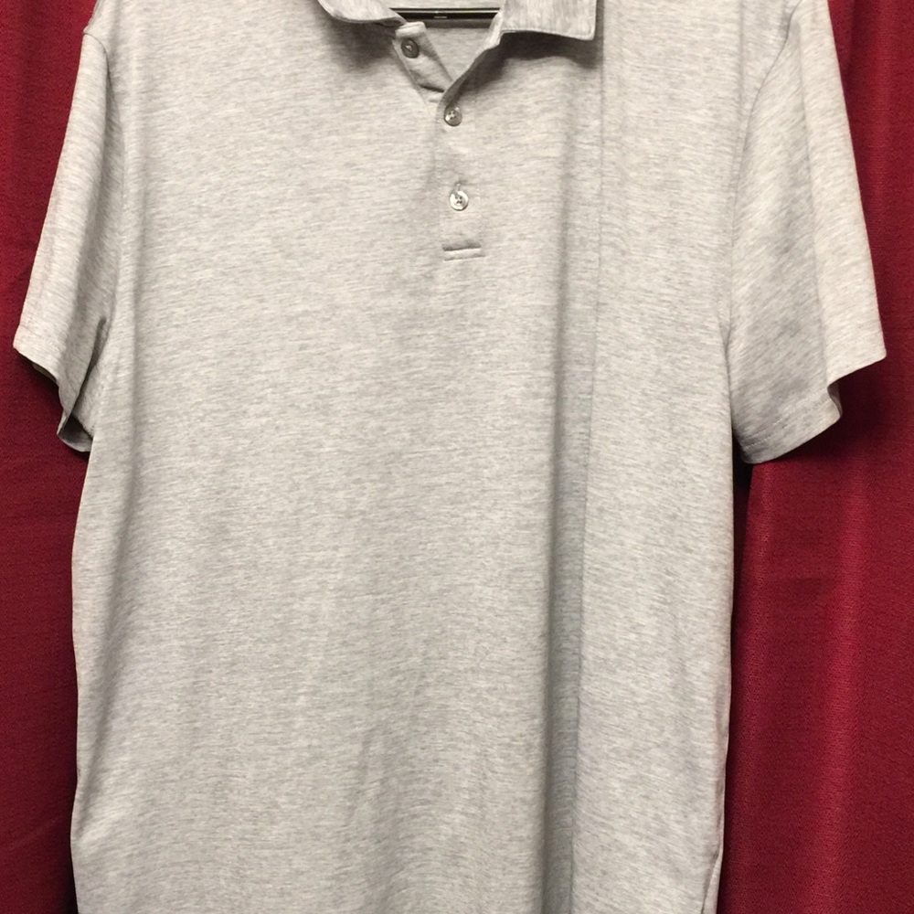 Alfani Slim Fit Performance Polo-XX-Large, Grey